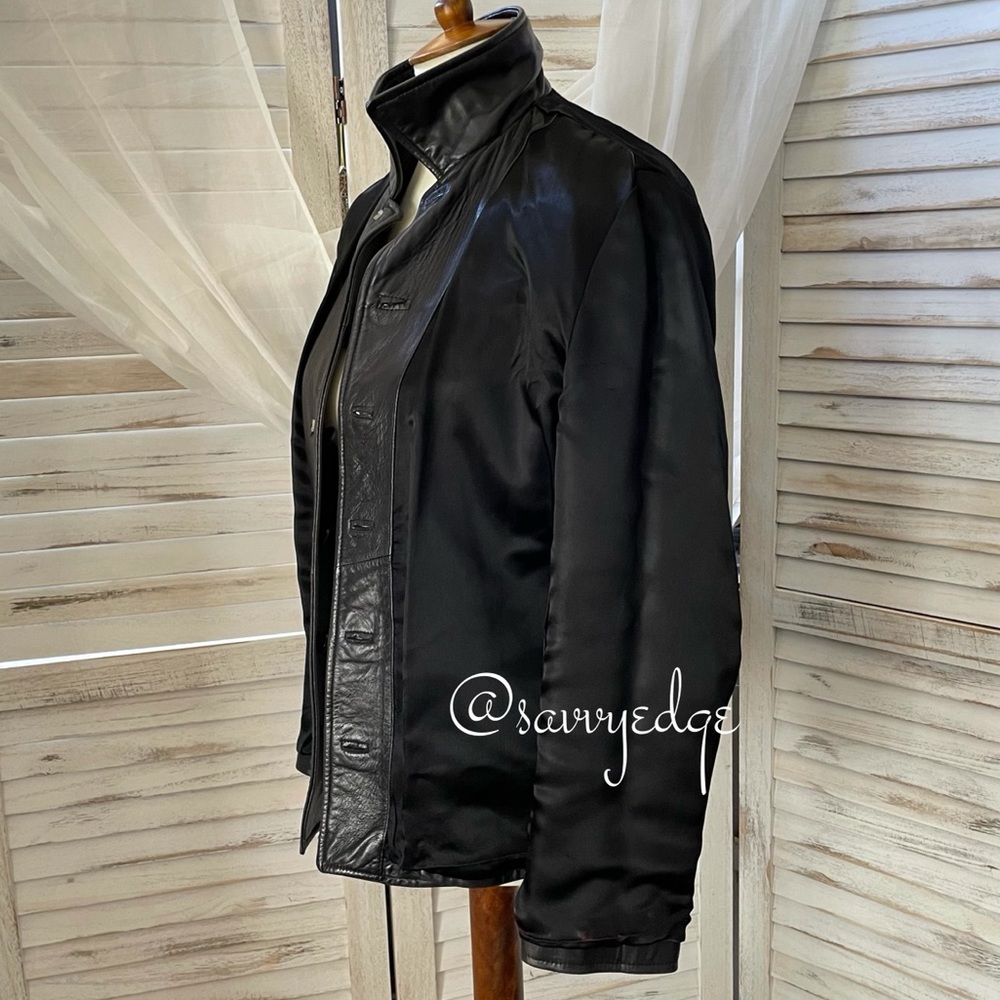 Andrew Marc Lamb Leather Jacket - Picture 8 of 15